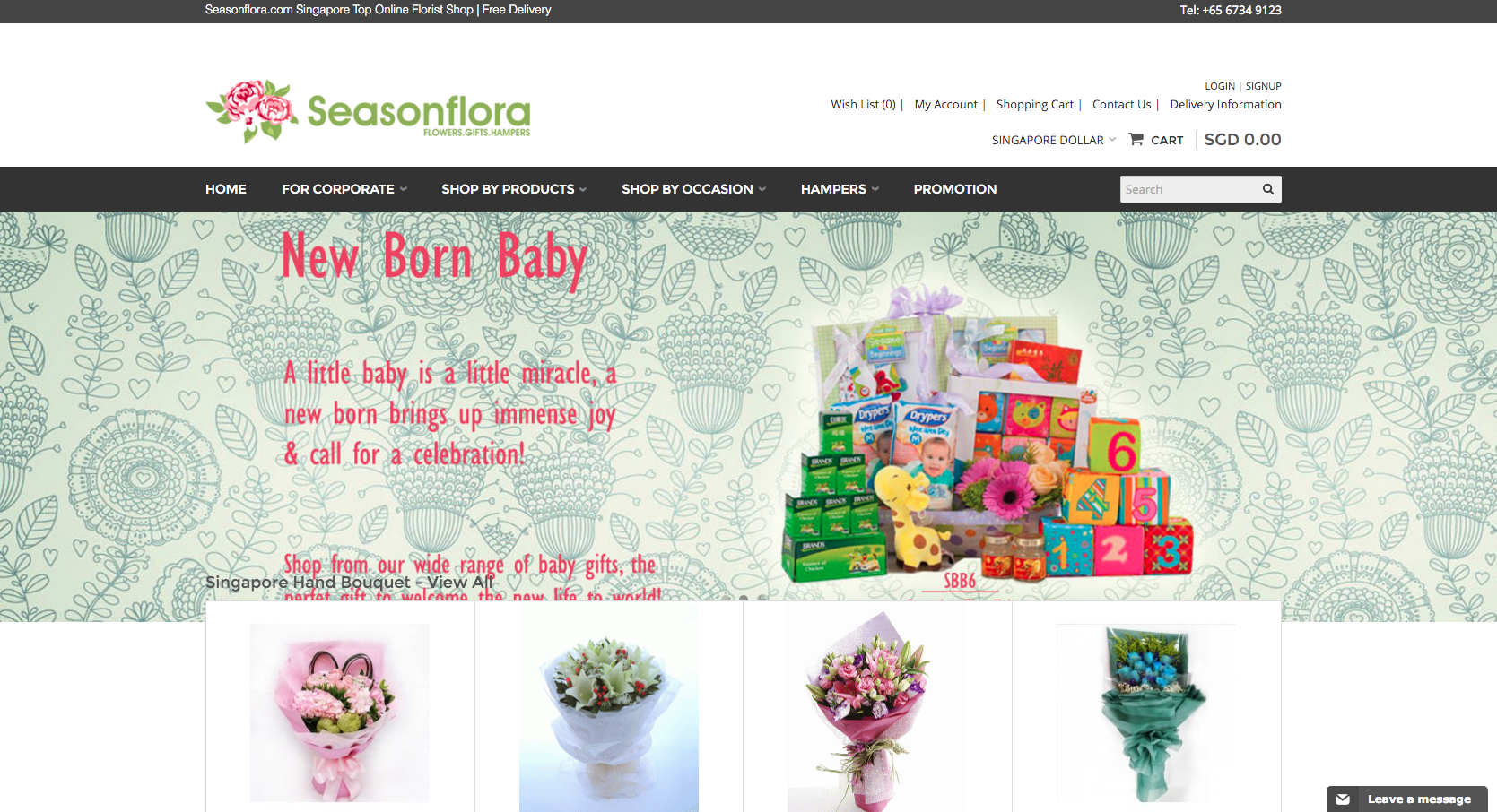 Season Flora Singapore Website